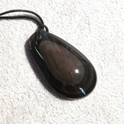 Obsidienne Œil Céleste - pendentif pièce unique 4